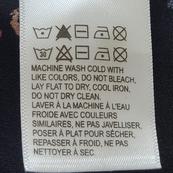 Lucky Brand | Floral Print Popover Blouse Size L - Picture 8 of 9